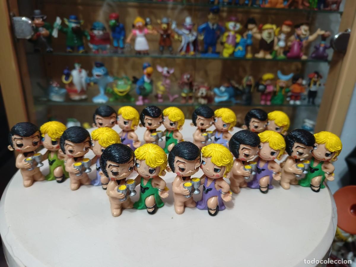 Rubber and PVC Figures: Ocasion Lote 10 figuras nunca jugadas goma pvc comics spain 1988 Minikim Love is