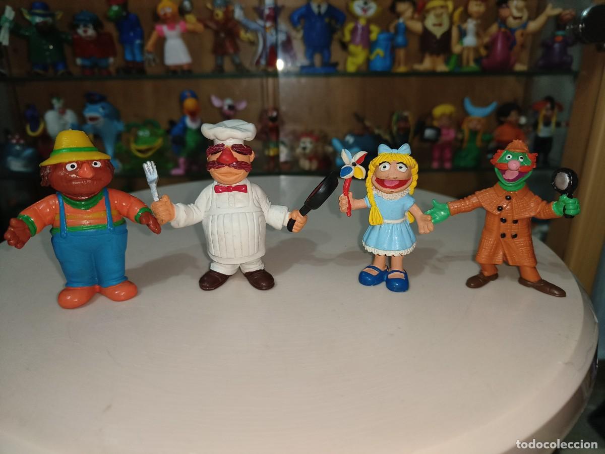 Figure di Gomma e PVC: Lote figuras goma pvc comics spain vintage a&ntilde;os 80 Barrio Sesamo Don pinpon Muppets Cocinero Lupita