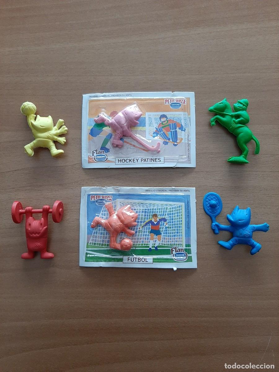 Figuras de Goma y PVC: COBI - PETIT SUISSE - DANONE - GOMAS DE BORRAR - 6 MODELOS - COMPLETO