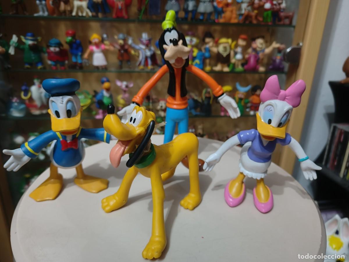 Gummi- und PVC-Figuren: Lote figuras nuevas sin uso goma pvc vintage a&ntilde;os 80 90 Disney Donald Goofy Pluto ...no comics spain