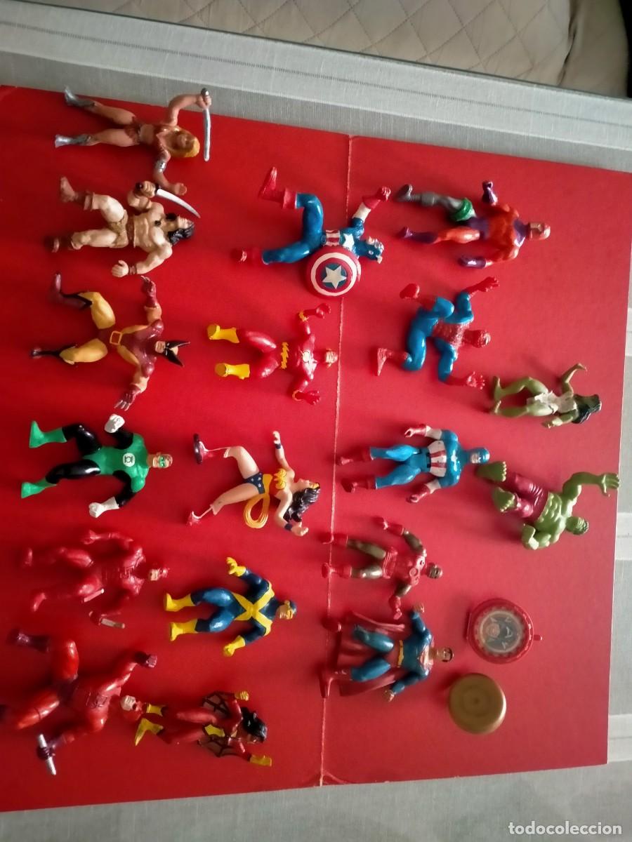 Figuras de Goma y PVC: figuras de superheroes antiguas
