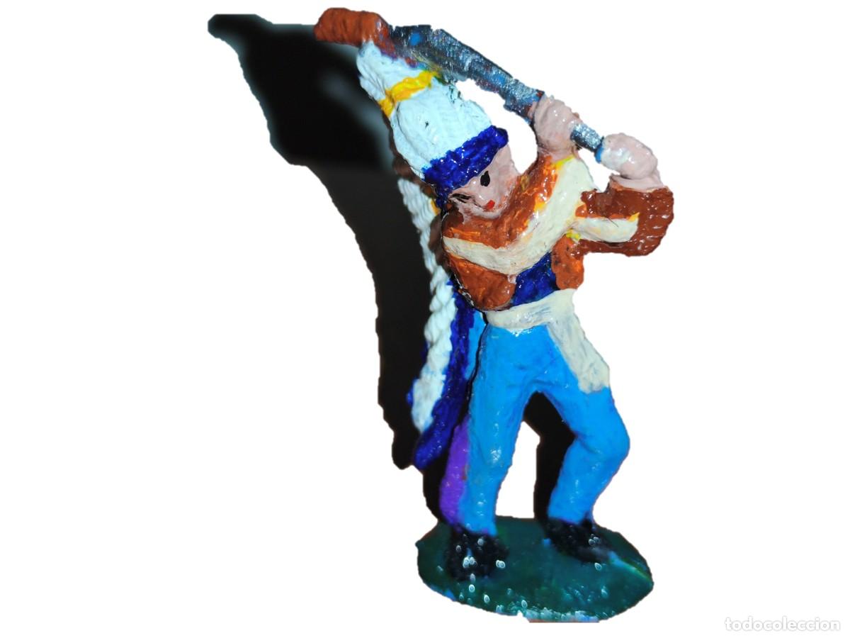 Figuras de Goma y PVC: Lote de indios y vaqueros