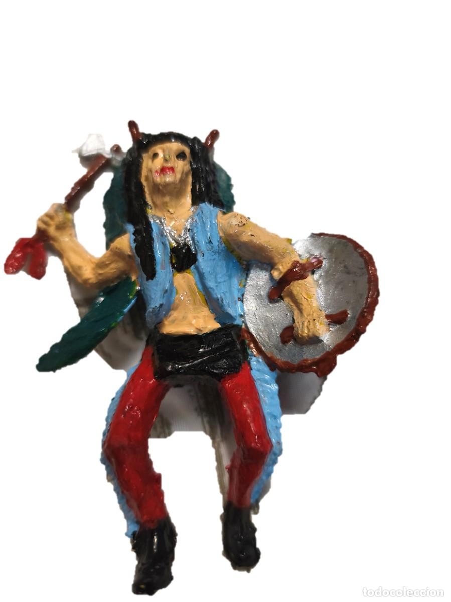 Figuras de Goma y PVC: LOTE DE INDIOS Y VAQUEROS