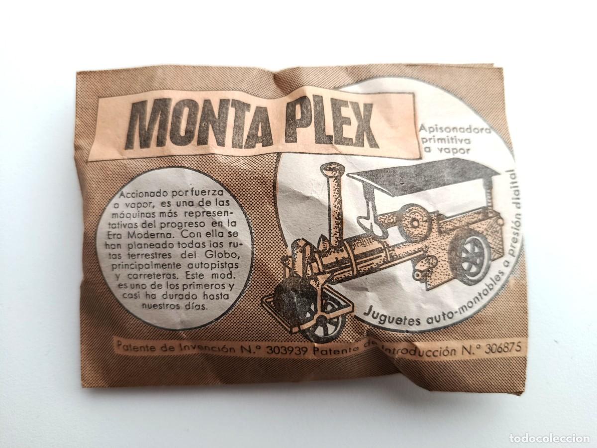 Figuras de Goma y PVC: MONTAPLEX - APISONADORA PRIMITIVA A VAPOR - SOBRE CERRADO Y EN - A&Ntilde;OS 60