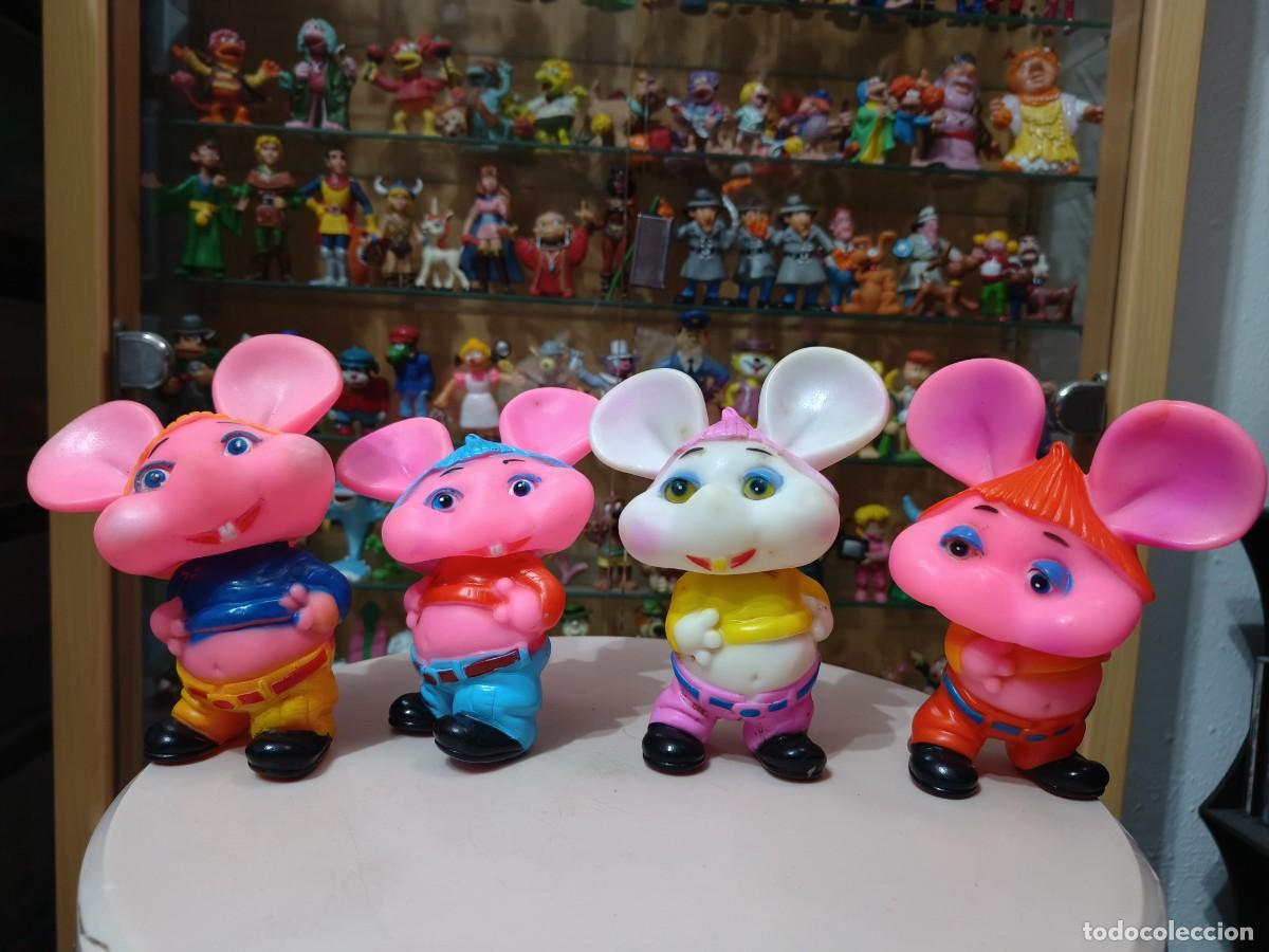 Figuras de Goma y PVC: Lote figuras Topo Gigio original vintage a&ntilde;os 80 90 goma blanda tipo chifle jugasa no Comics Spain