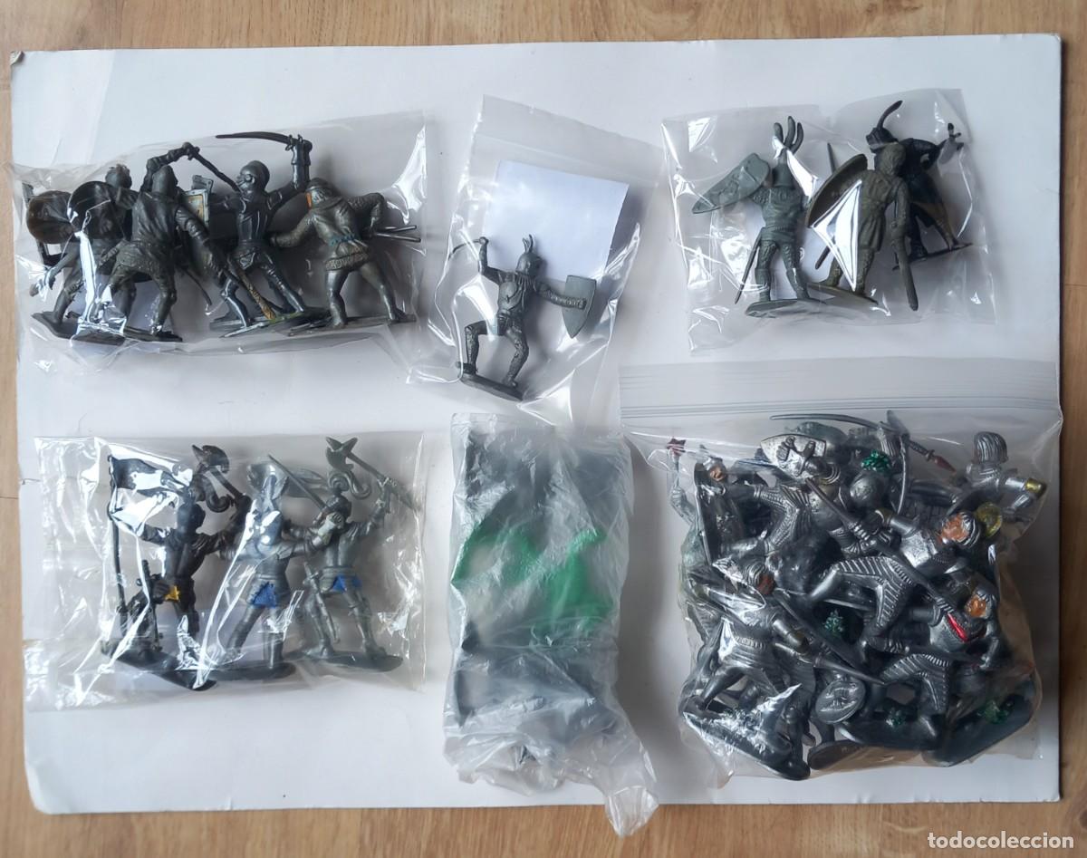 Figuras de Goma y PVC: Reservado j*****o LOTE FIGURAS MEDIEVAL JEAN HOEFLER JEM/BONUX COFALU DOMPLAST TIPO TIMPO RAITOYS