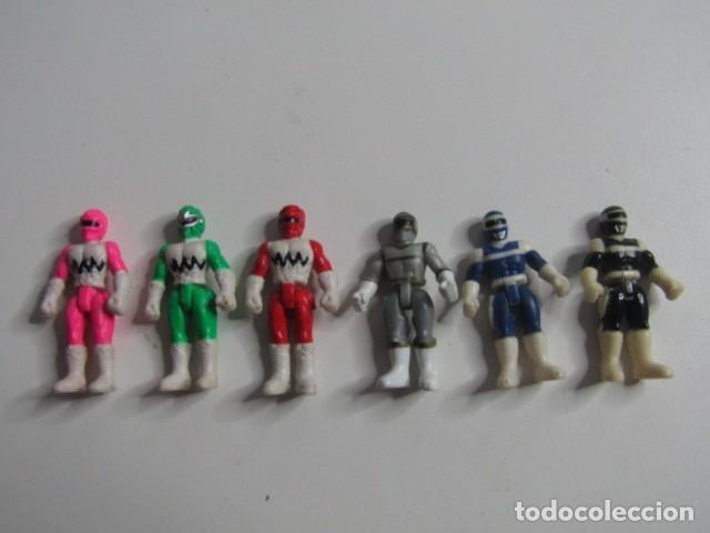 Figuras de Goma y PVC: DIFICIL SET 6 FIGURITAS Bandai MIGHTY MORPHIN POWER RANGERS 1&rdquo; &copy;1995 VINTAGE RAR