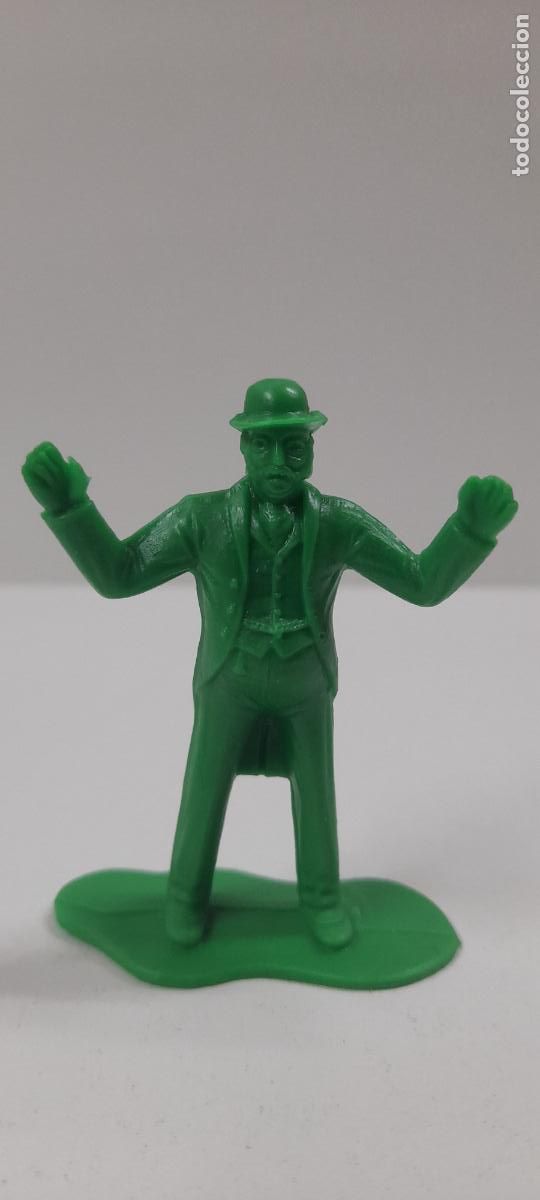 Figuras de Goma y PVC: FIGURA ASALTO A LA DILIGENCIA . GOMARSA - MOLDE REAMSA EN PLASTICO MONOCOLOR . ORIGINAL A&Ntilde;OS 70