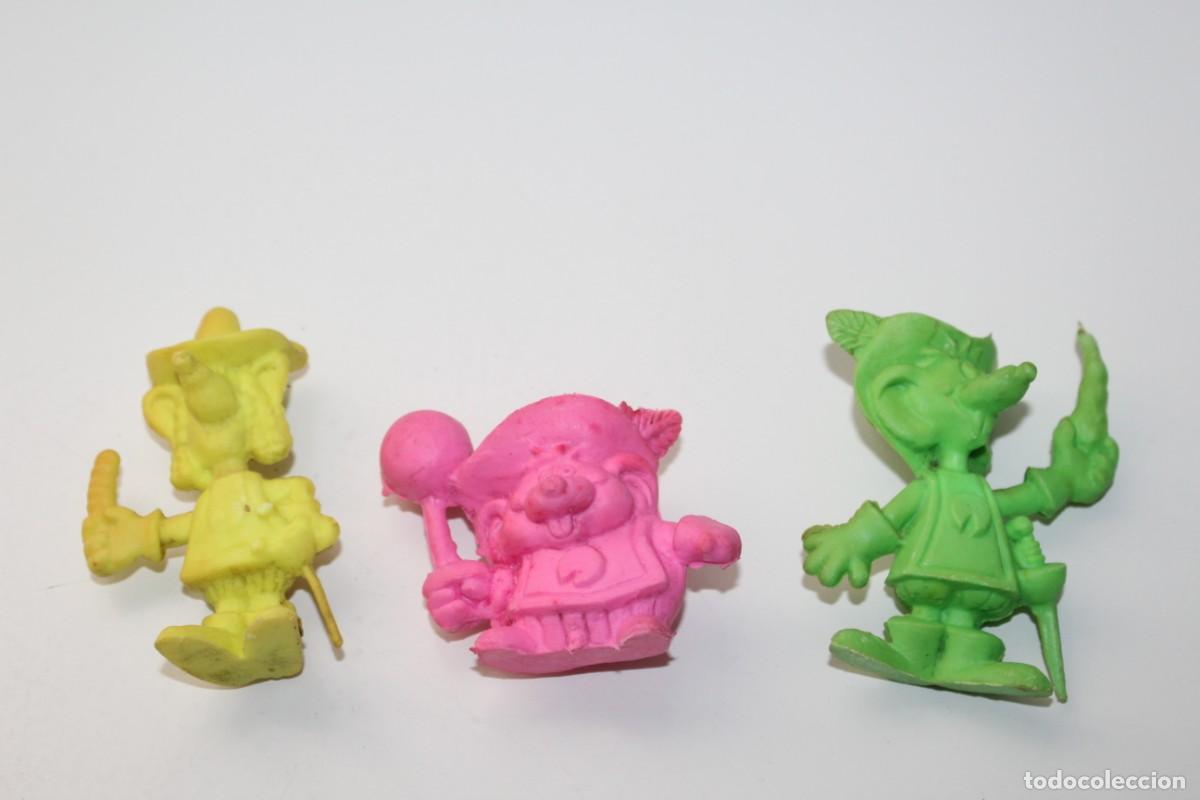 Figuras de Goma y PVC: 3 MASQUESEROS DE MATUTANO BOLITAS ,TORCIDITOS Y RICITOS