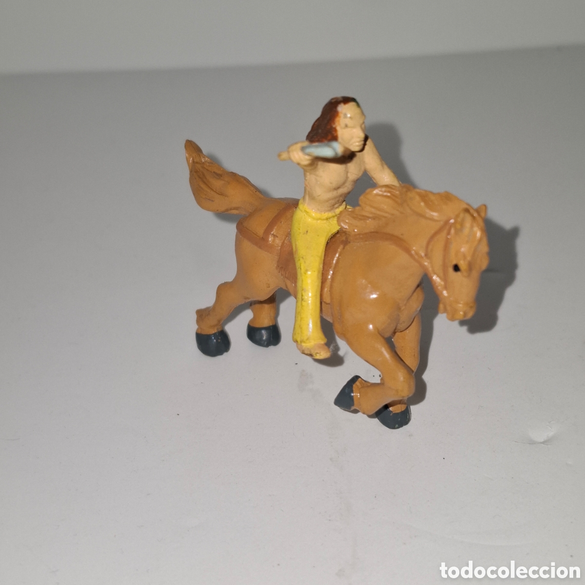 Figuras de Goma y PVC: GUERRERO INDIO A CABALLO DE EXIN WEST