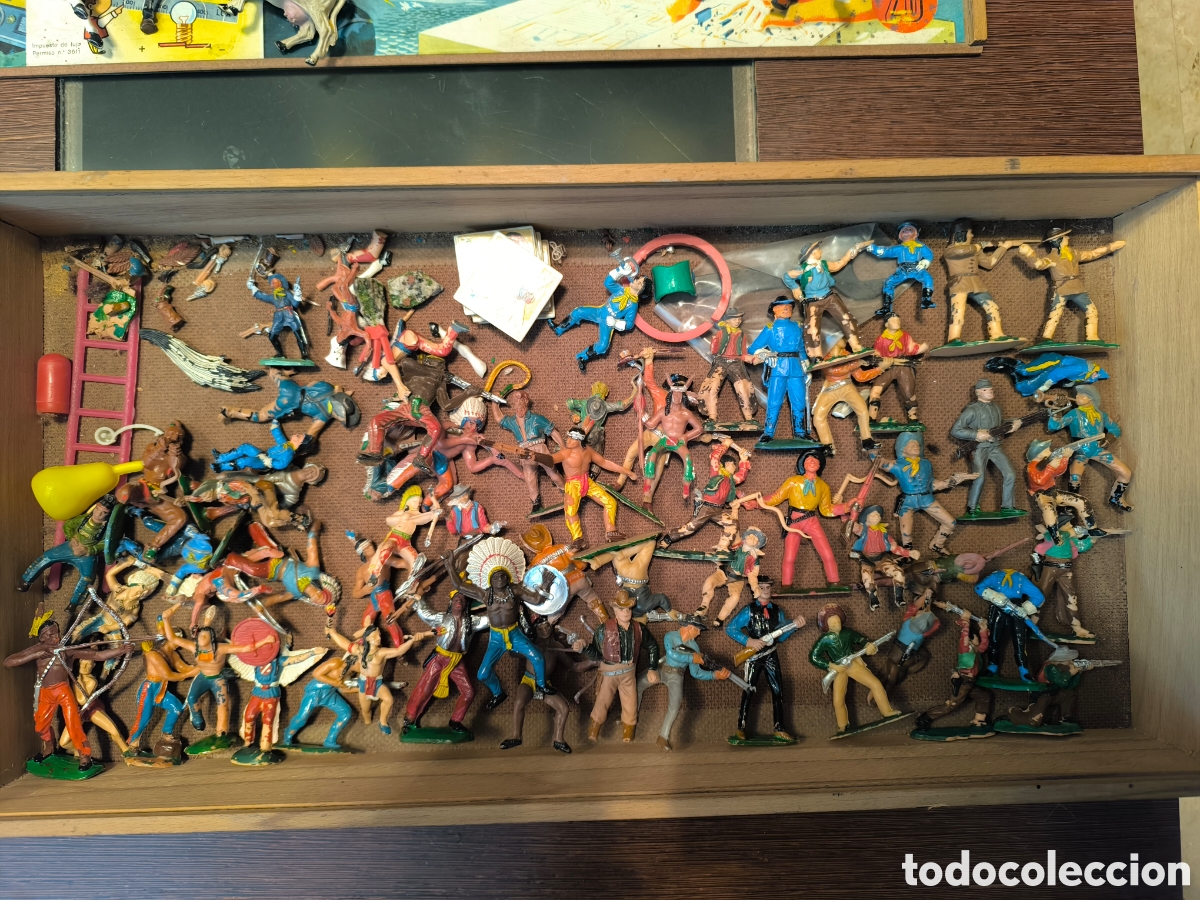 Figuras de Goma y PVC: Indios, vaqueros y confederados