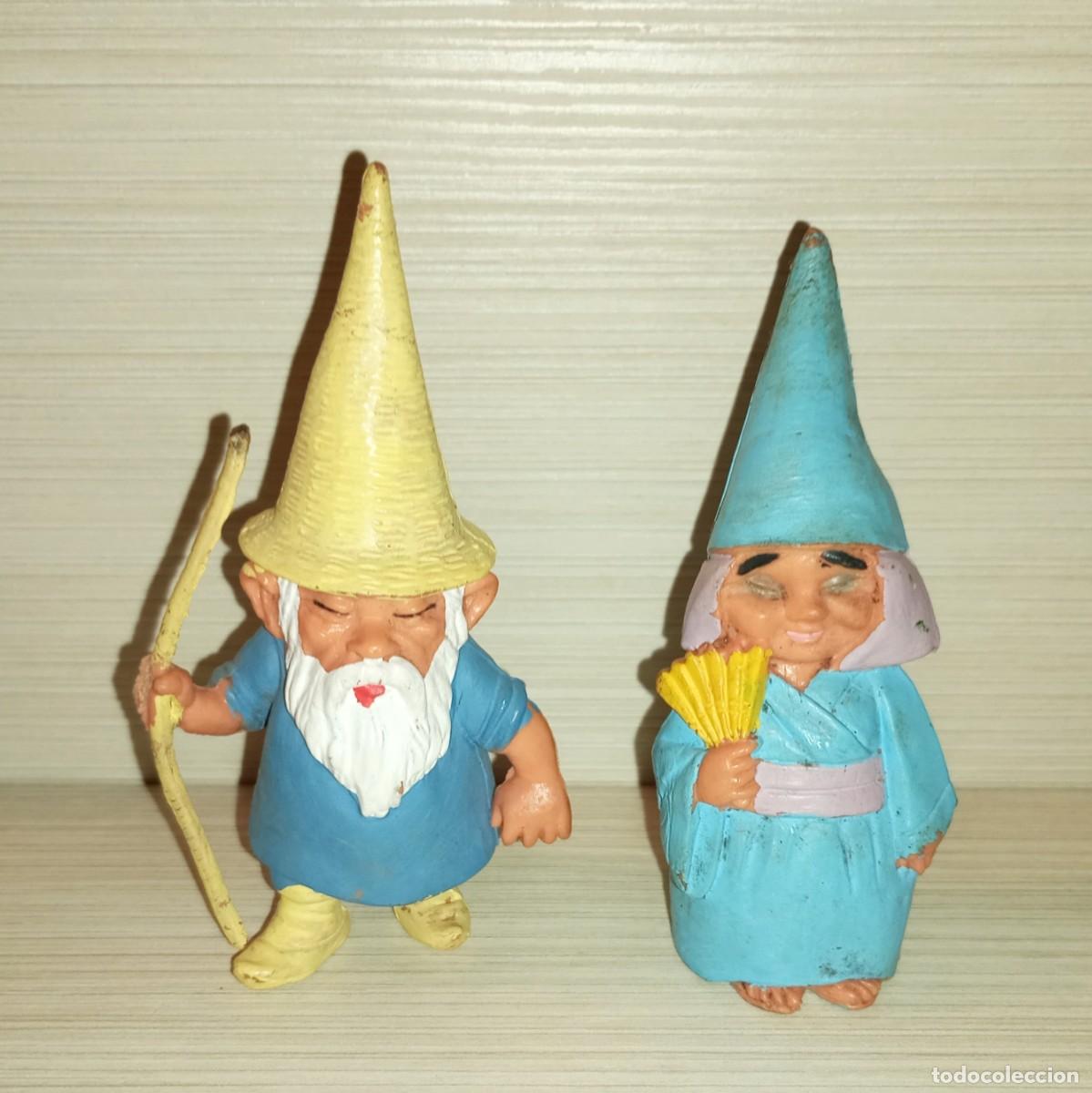 Figuras de Goma y PVC: David el Gnomo figuras pvc Star Toys BRB a&ntilde;os 80 Lote 2 Gnomos Pareja China La llamada de los gnomos