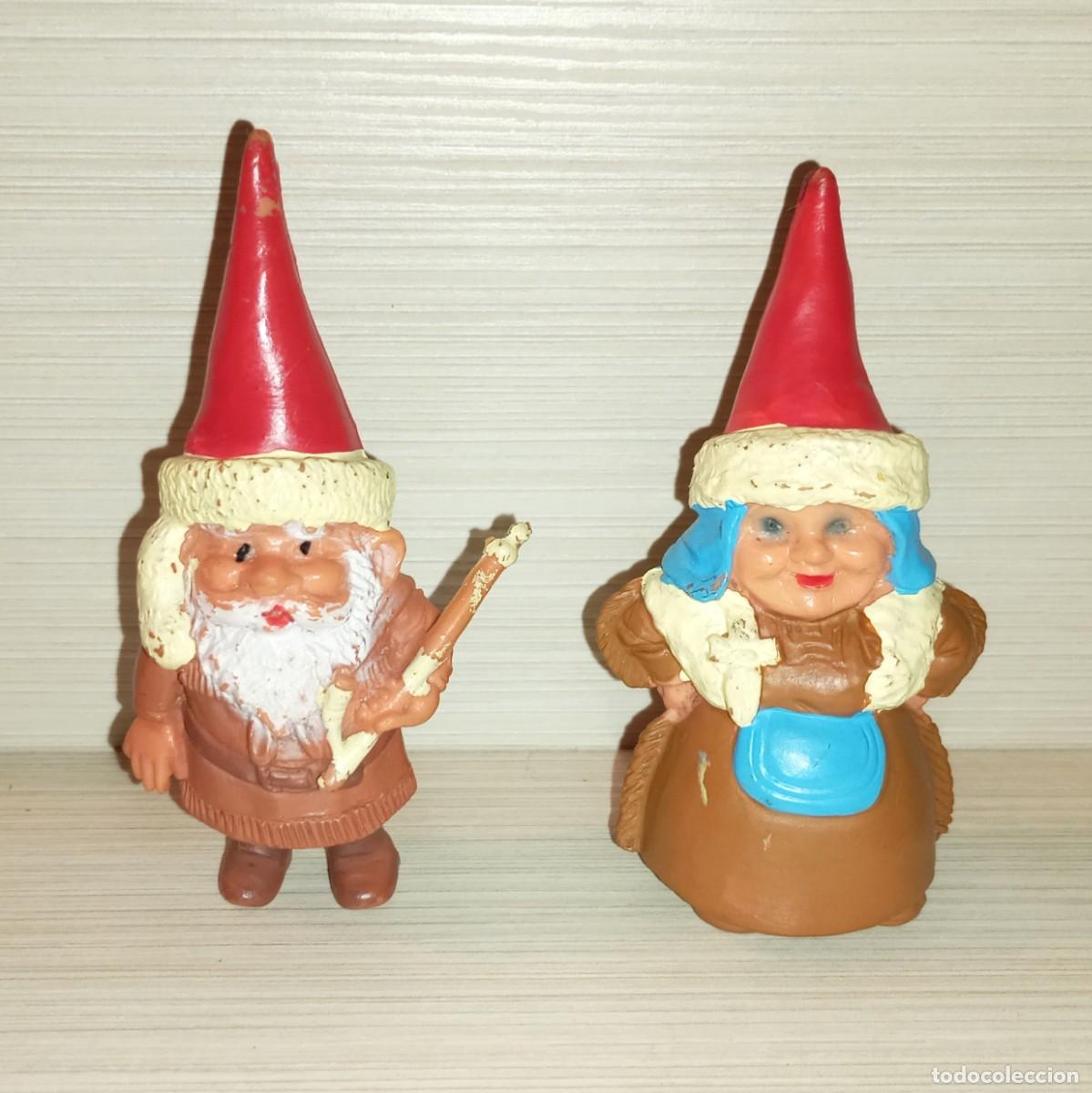 Figuras de Goma y PVC: David el Gnomo figuras pvc Star Toys BRB a&ntilde;os 80 Lote 2 Gnomos Pareja Rusa La llamada de los gnomos