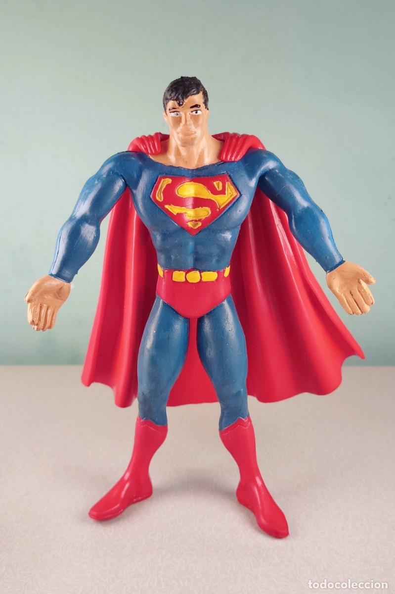 Figuras de Goma y PVC: figura de pvc flexible Superman Completo con capa bendable comics spain DC 1992 vinatge 90s a&ntilde;os 90