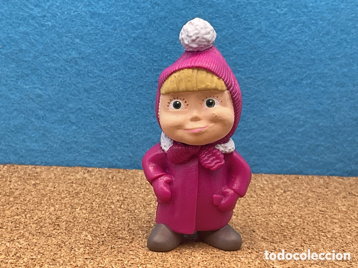 Figuras de Goma y PVC: Figura Masha invierno | Masha y el oso. Comansi. Made in Spain