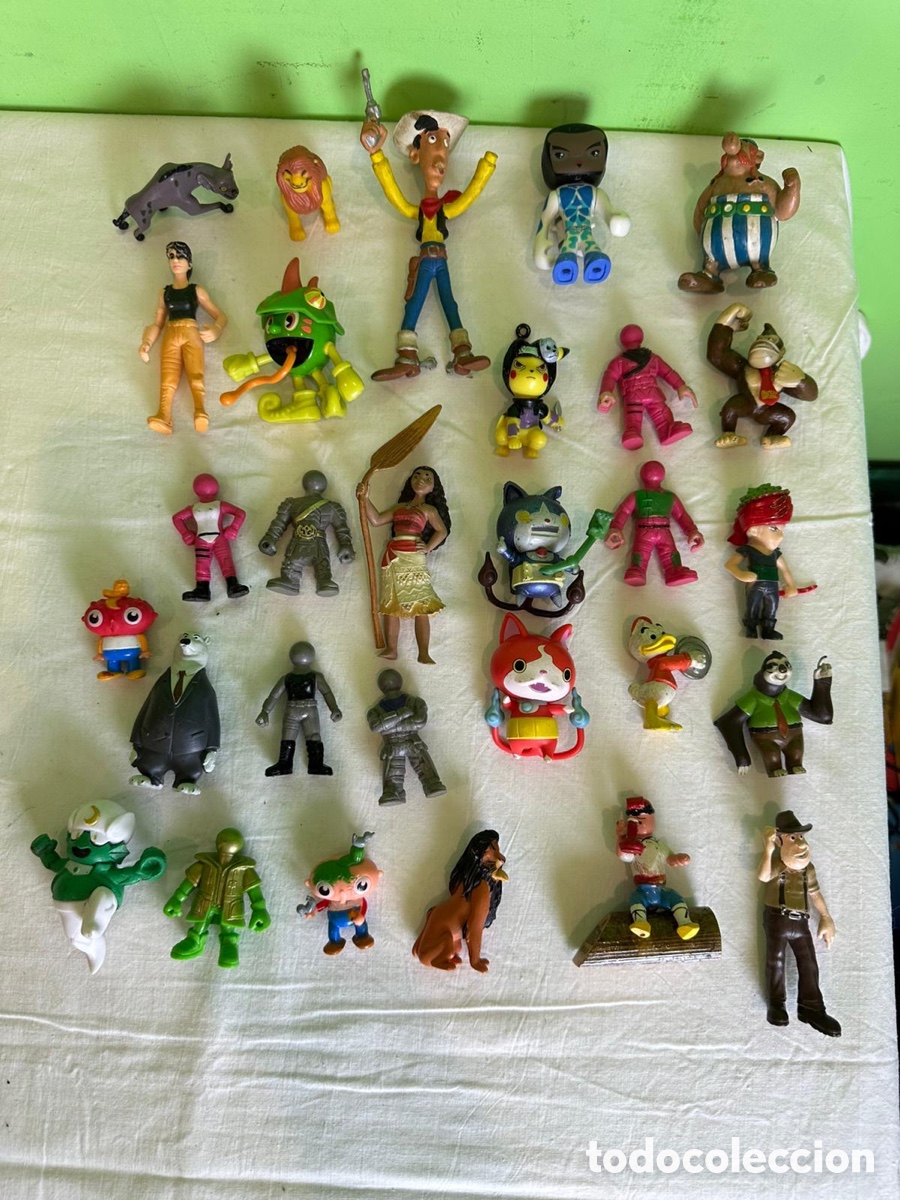 Figuras de Goma y PVC: Lote 30 figuras mu&ntilde;ecos PVC colecci&oacute;n variada Disney Pixar c&oacute;mic vintage