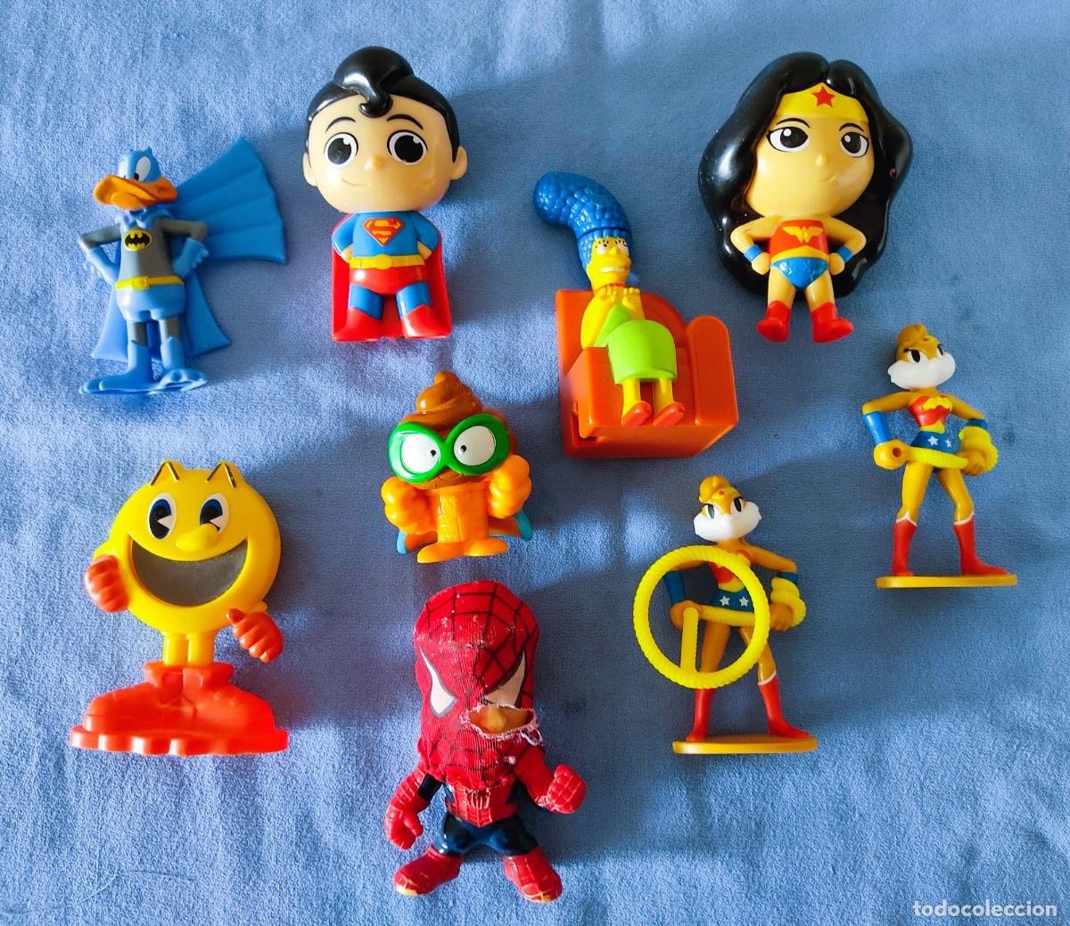 Figuras de Goma y PVC: LOTE DE FIGURAS PROMOCIONALES DE BURGER KING SPIDERMAN SIMPSONS PAC MAN SUPERZINGS ETC