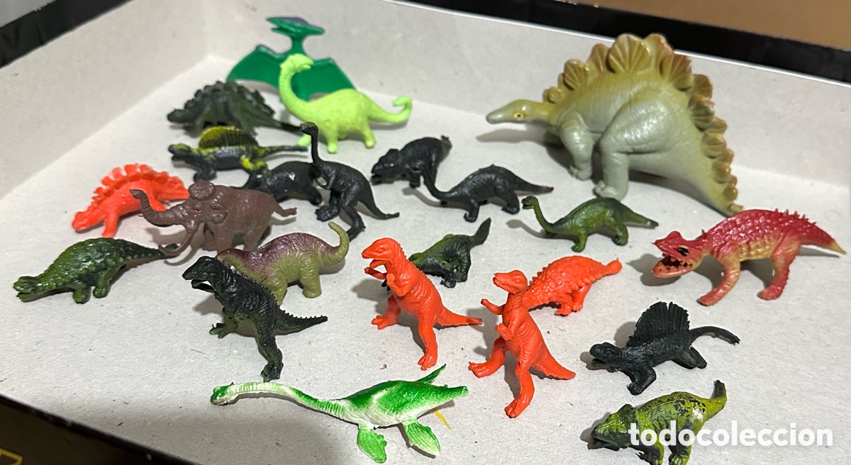 Figuras de goma y PVC: Lote de 23 mini dinosaurios. - Foto 3