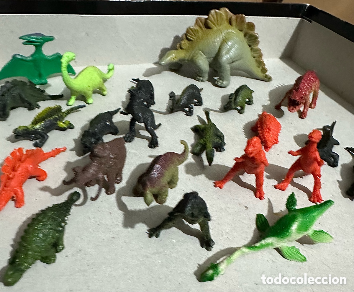 Figuras de goma y PVC: Lote de 23 mini dinosaurios. - Foto 6
