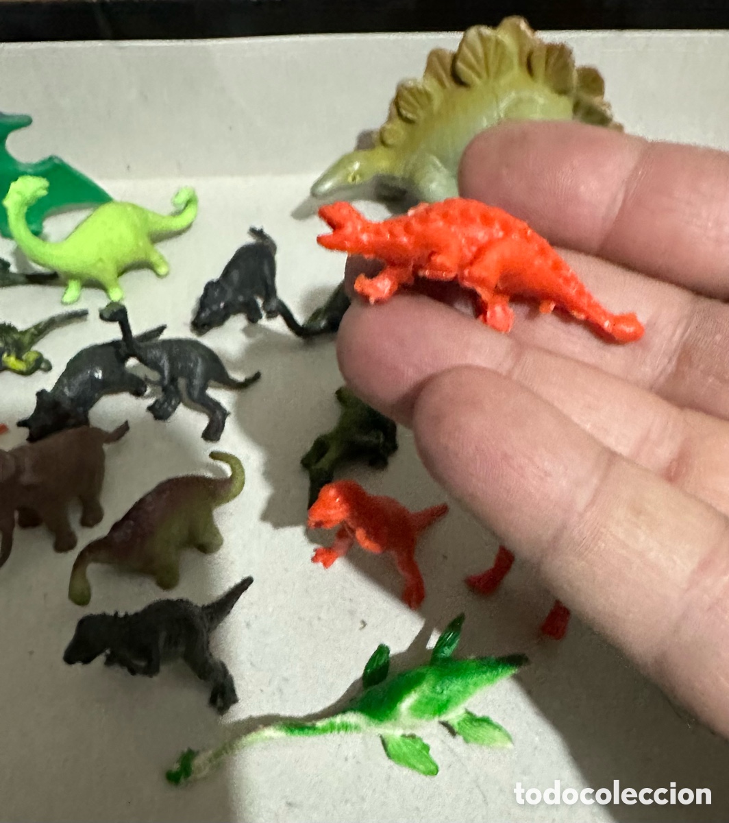 Figuras de goma y PVC: Lote de 23 mini dinosaurios. - Foto 9