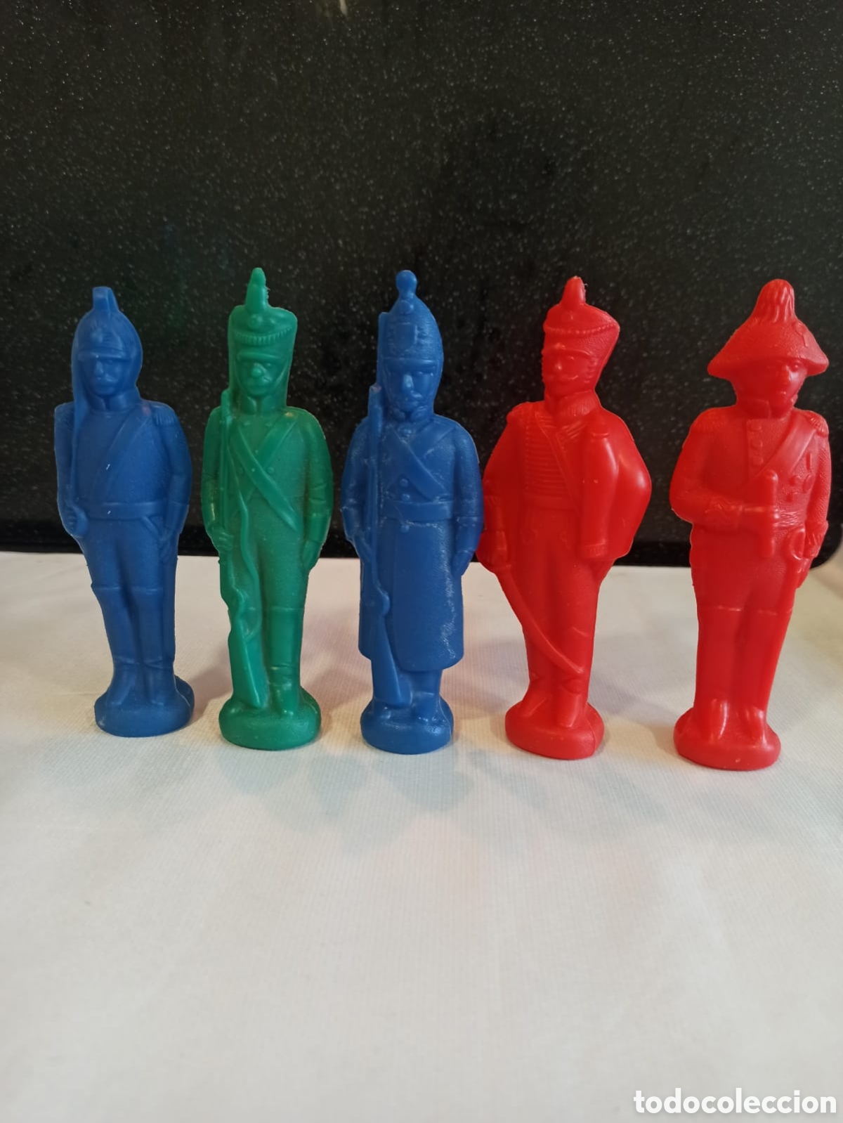 Figuras de Goma y PVC: LOTE DE ANTIGUOS SOLDADOS NAPOLE&Oacute;NICAS DE PL&Aacute;STICO