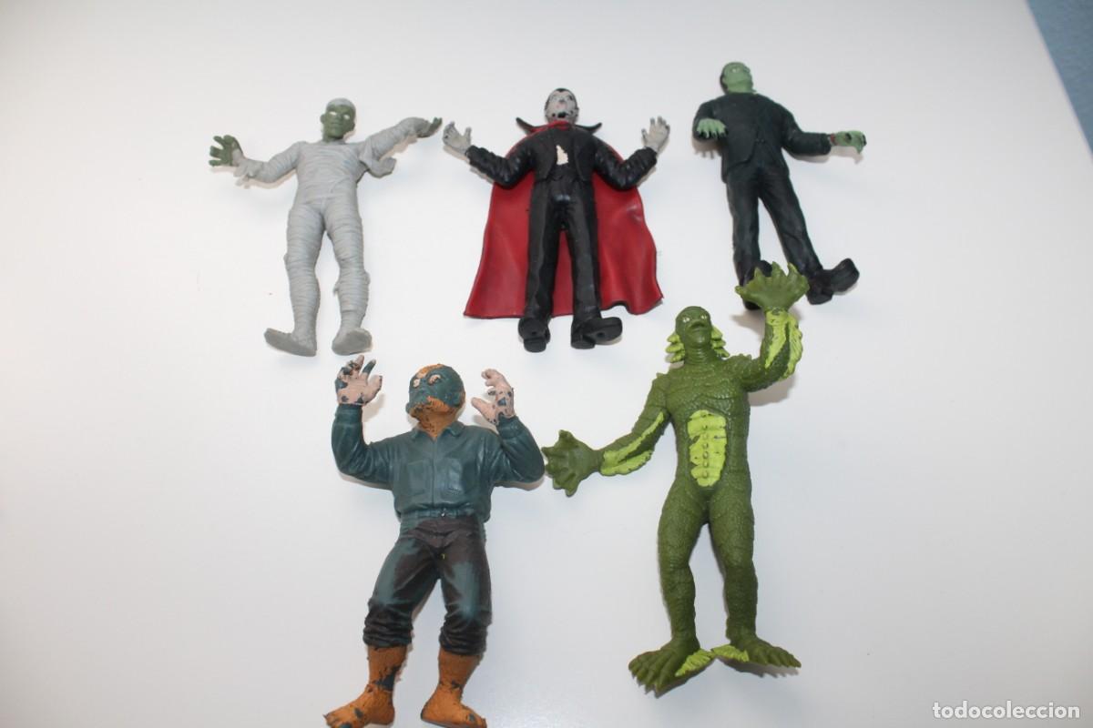 Figuras de Goma y PVC: LOTE DE FIGURAS IMPERIAL FRANKENSTEIN - DRACULA -MONSTRUO VERDE - MOMIA UNIVERSAL STUDIOS