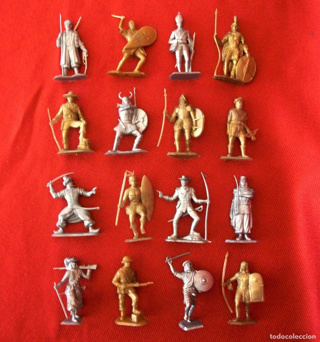Figuras de Goma y PVC: SOLDADOS HIST&Oacute;RICOS DEL MUNDO / COLECCI&Oacute;N COMPLETA / DUNKIN / PHOSKITOS/ CROPAN /PANRICO