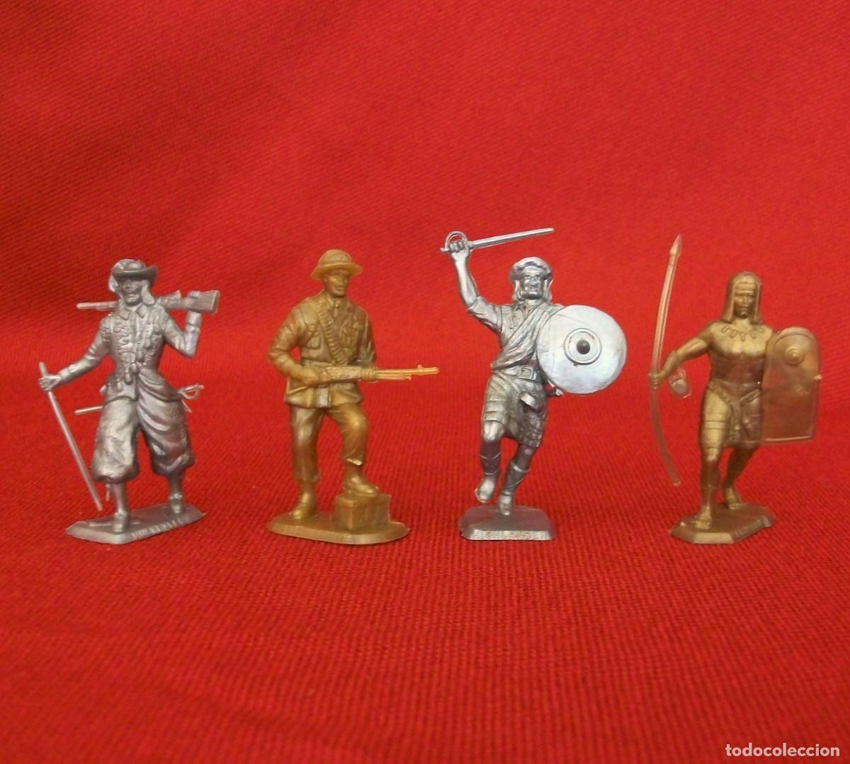 Figuras de goma y PVC: SOLDADOS HIST&Oacute;RICOS DEL MUNDO / Serie completa / DUNKIN / PHOSKITOS/ CROPAN /PANRICO