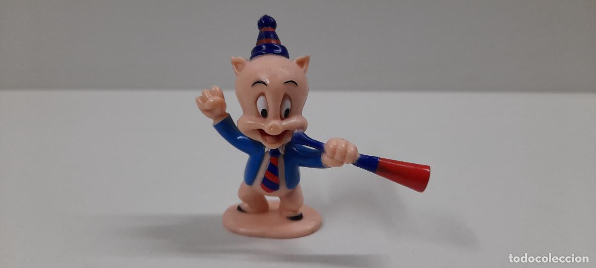 Figuras de Goma y PVC: PORKY PIG - FUTBOL CLUB BARCELONA . STAR TOYS - WARNER BROS . A&Ntilde;O 1996