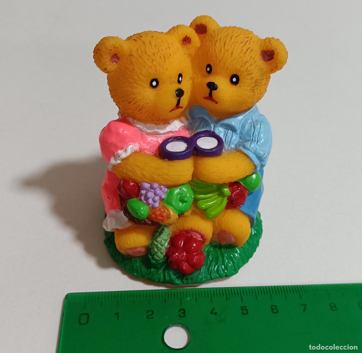 Figuras de Goma y PVC: ositos osos candy bip holland mu&ntilde;ecos teddy bear osetes goma pvc mu&ntilde;ecos a&ntilde;os 90 pareja frutas rosa