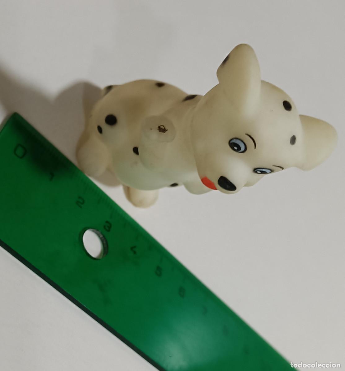 Figuras de Goma y PVC: perrito goma hueca dalmata antiguo perro mu&ntilde;equito mu&ntilde;eco