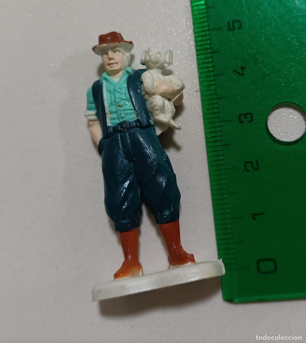 Figuras de Goma y PVC: figura escala humana mu&ntilde;eco humano granjero perrito granja campo campero