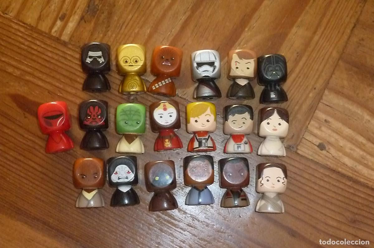 Gummi- und PVC-Figuren: Lote 19 Star Wars Bustz. Carrefour 2017