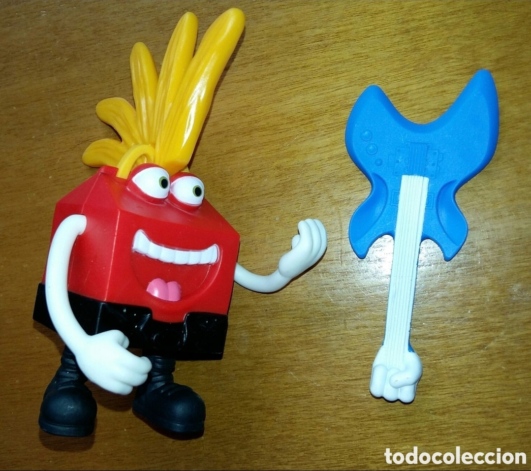 Figuras de Goma y PVC: Figura Happy Meal rock rockero caja cajita feliz McDonald's McDonald mu&ntilde;eco colecci&oacute;n guitarra