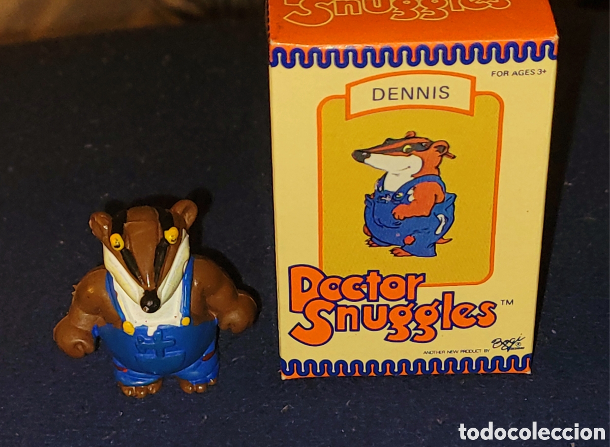 Figuras de Goma y PVC: DIFICIL: Bonita figura pvc goma Dr. Snuggles Dennis + caja original marca Bogi Ceji a&ntilde;os 80