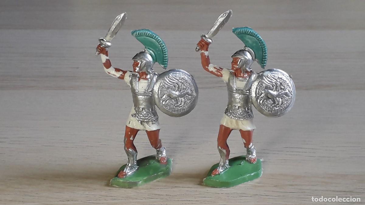 Figuras de Goma y PVC: Soldados Cartagineses, pl&aacute;stico, GBM Batalla Metauro, Rojas y Malaret Spain tipo Jecsan, a&ntilde;os 60.