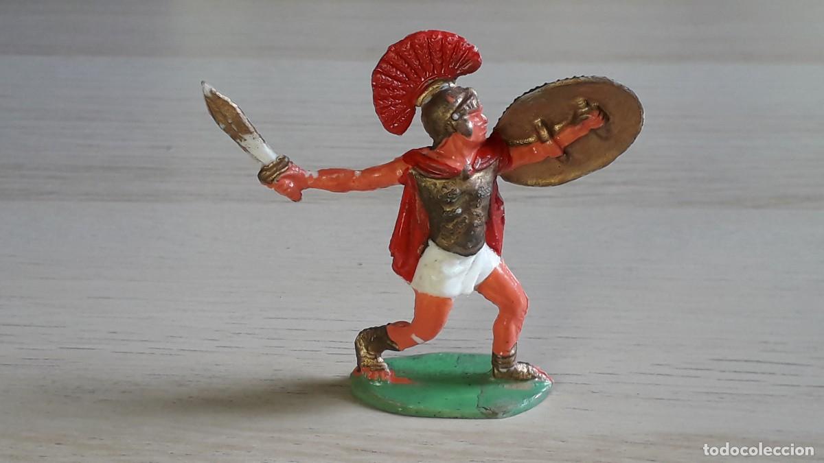 Figuras de Goma y PVC: Pr&iacute;ncipe Romano, pl&aacute;stico, GBM Batalla Metauro, Rojas y Malaret Spain tipo Jecsan, a&ntilde;os 60.