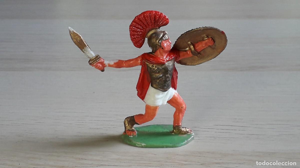 Figuras de Goma y PVC: Pr&iacute;ncipe Romano, pl&aacute;stico, GBM Batalla Metauro, Rojas y Malaret Spain tipo Jecsan, a&ntilde;os 60.