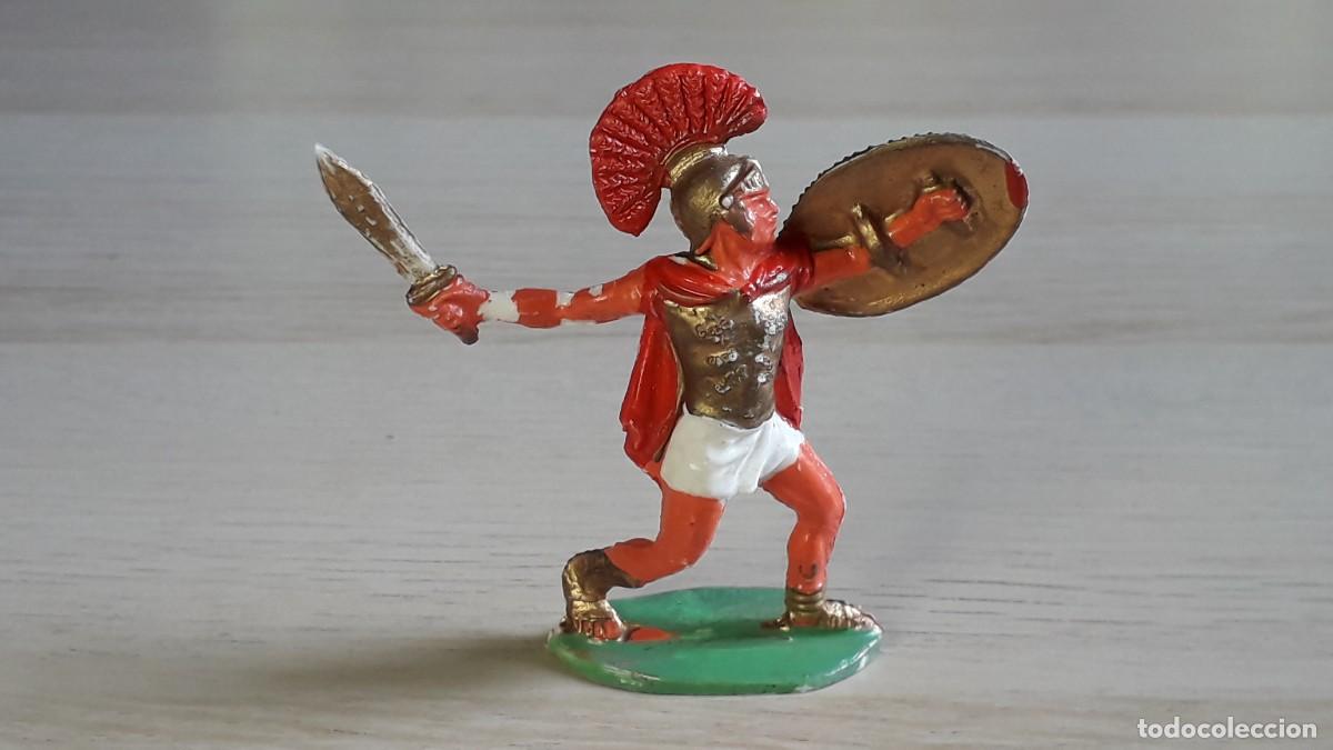 Figuras de Goma y PVC: Pr&iacute;ncipe Romano, pl&aacute;stico, GBM Batalla Metauro, Rojas y Malaret Spain tipo Jecsan, a&ntilde;os 60.