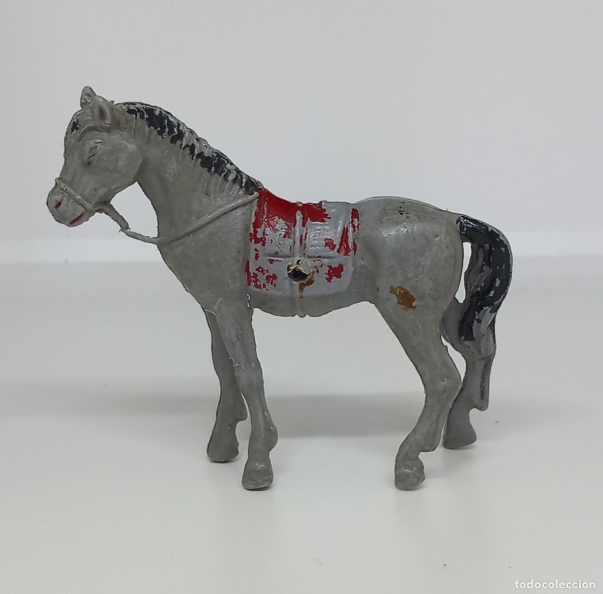 Figuras de Goma y PVC: JECSAN OESTE CABALLO GRIS DE TIRO CARRETA DILIGENCIA CARAVANA COWBOY VAQUERO SOLDADO 70'S PTOY