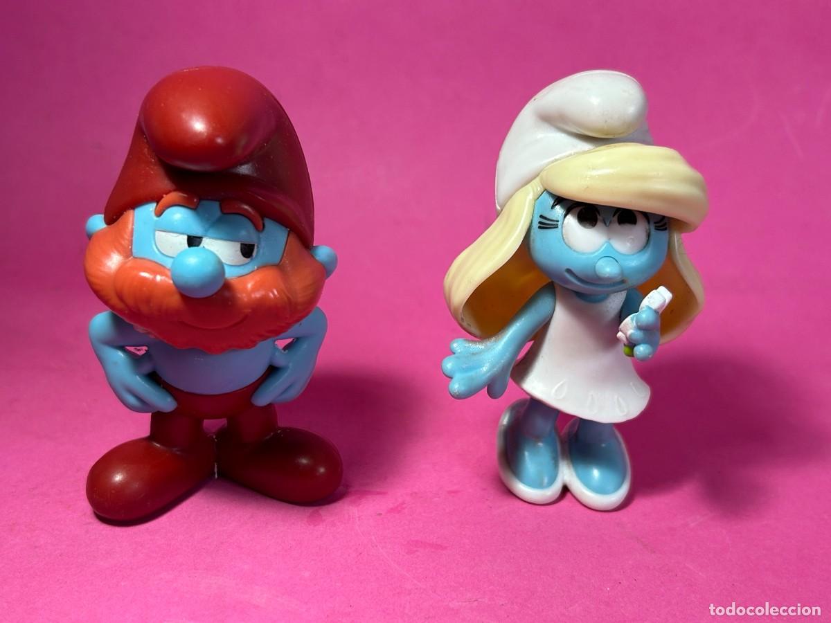 Figuras de Goma y PVC: PITUFO Y PITUFINA BURGUER KING