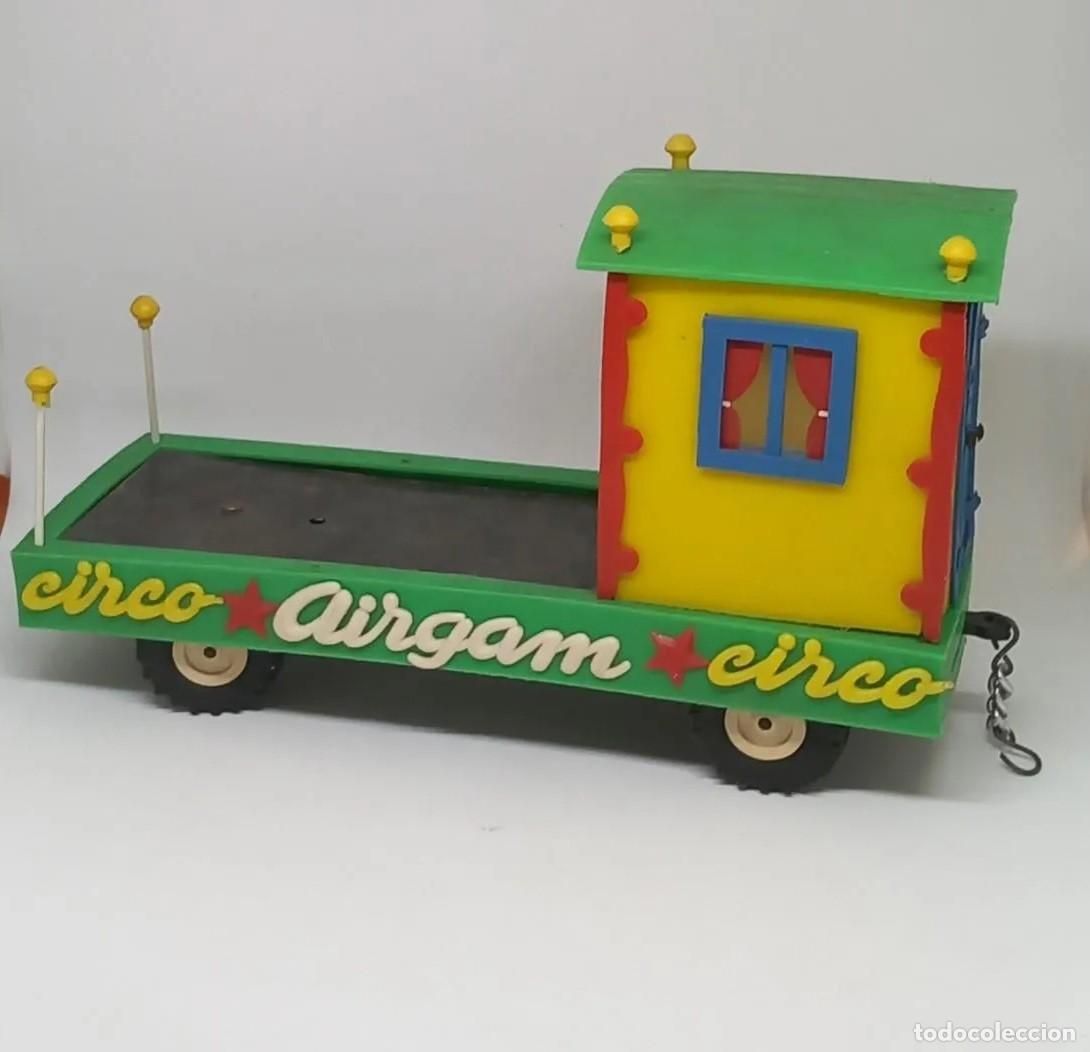 Figuras de Goma y PVC: VAG&Oacute;N DE CIRCO AIRGAM CON VIVIENDA PARA LAS FIGURAS DE JECSAN FALTA LA JAULA ORIGINAL A&Ntilde;OS 50 RTOY