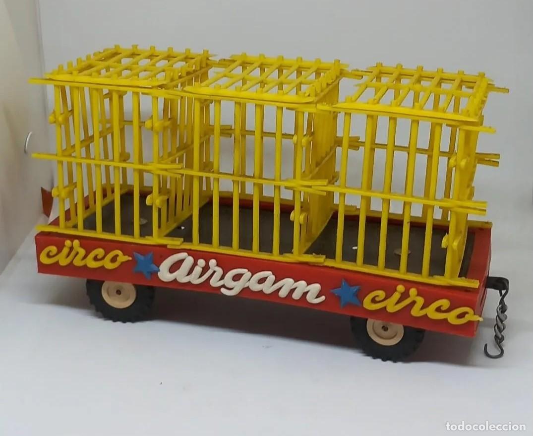 Figuras de Goma y PVC: VAG&Oacute;N DE CIRCO AIRGAM CON JAULAS PARA FIGURAS ANIMALES DE JECSAN ETC ORIGINAL A&Ntilde;OS 50 RTOY
