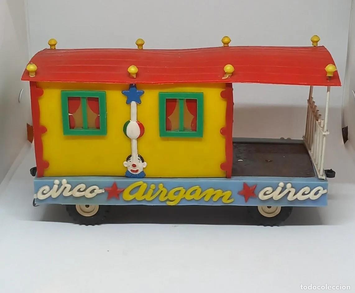 Figuras de Goma y PVC: VAG&Oacute;N DE CIRCO AIRGAM CON VIVIENDA DE LOS PAYASOS PARA LAS FIGURAS DE JECSAN ORIGINAL A&Ntilde;OS 50 RTOY