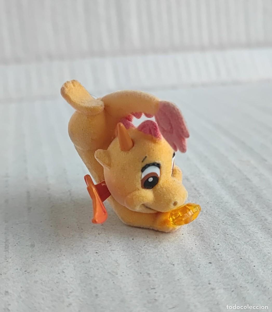 Figuras de Goma y PVC: Figura drag&oacute;n con alas terciopelo - 4 cm.