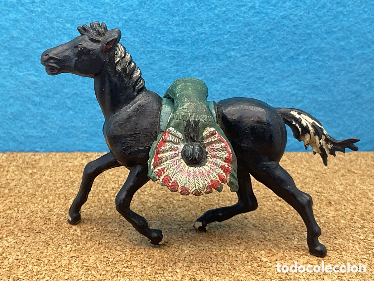 Gummi- und PVC-Figuren: ANTIGUA FIGURA DEL OESTE EN GOMA. INDIO A CABALLO. GAMA. VER FOTOS Y LEER DESCRIPCION.