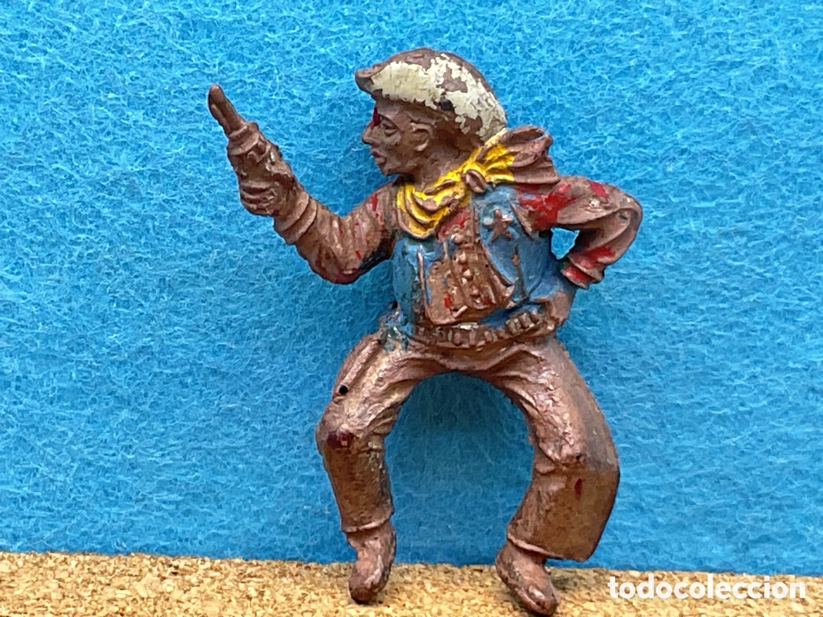 Figuras de Goma y PVC: ANTIGUA FIGURA DEL OESTE EN GOMA. COWBOY DE LAFREDO. A&Ntilde;OS 50/60 MADE IN SPAIN