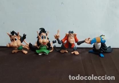 Figuras de Goma y PVC: Lote figuras PVC hugo,hugolina, mono y tucan. Sal&iacute;an en el Telecupon de Carmen Sevilla en los 90s