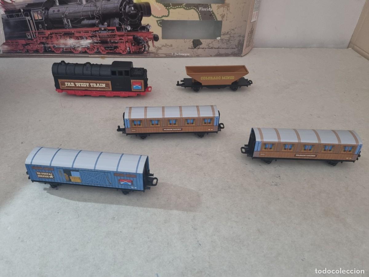 Figuras de goma y PVC: Far west train en su caja original - Foto 11