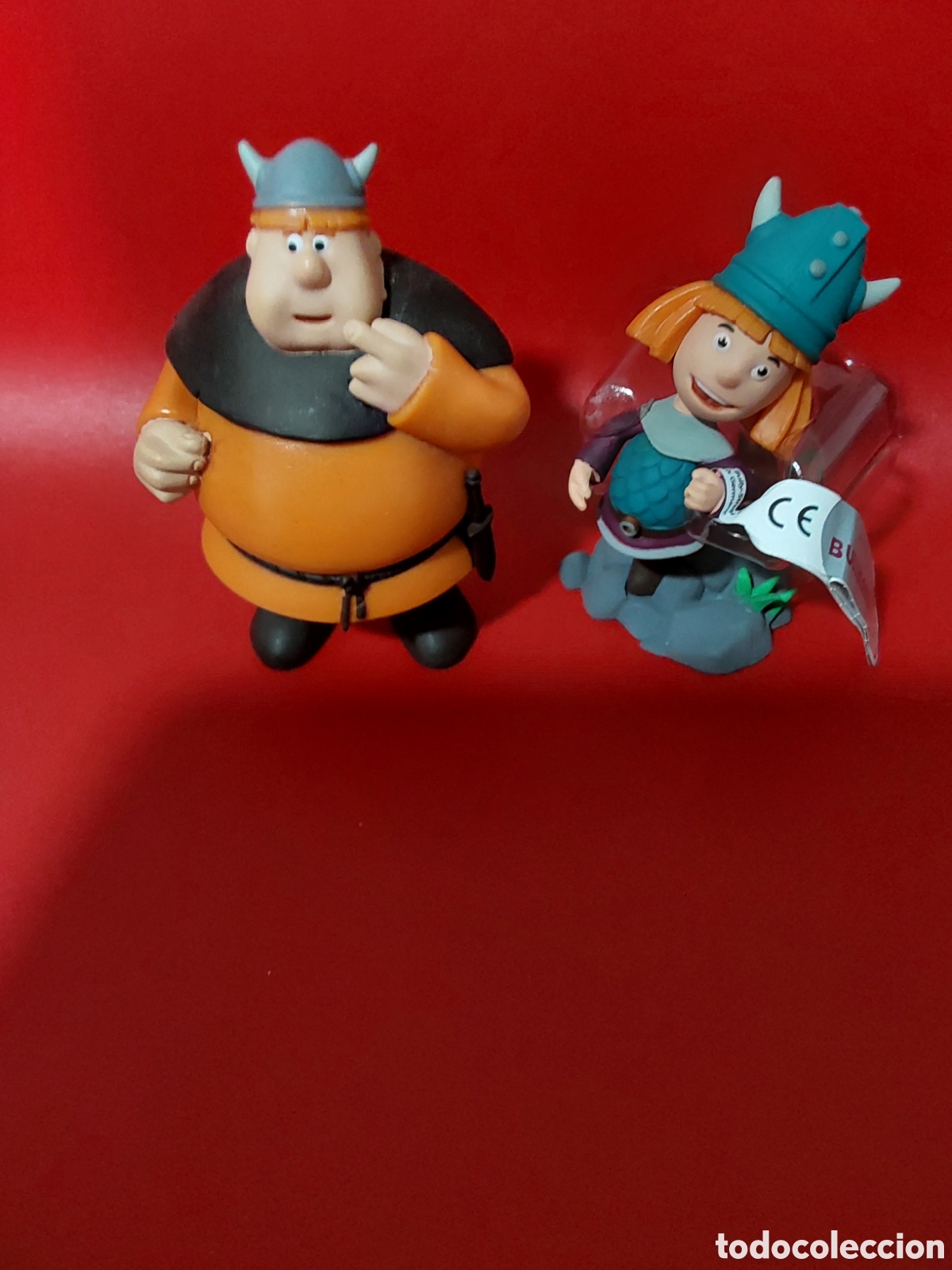 Figuras de Goma y PVC: Figuras pvc Vicky el vikingo y Faxe